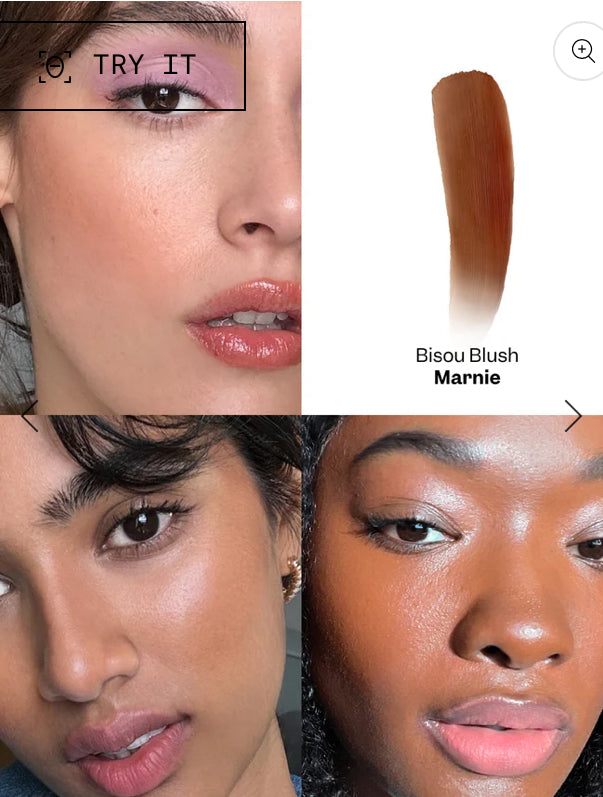 Violette Fr Bisou Blush Matte Cream Blush + Brush