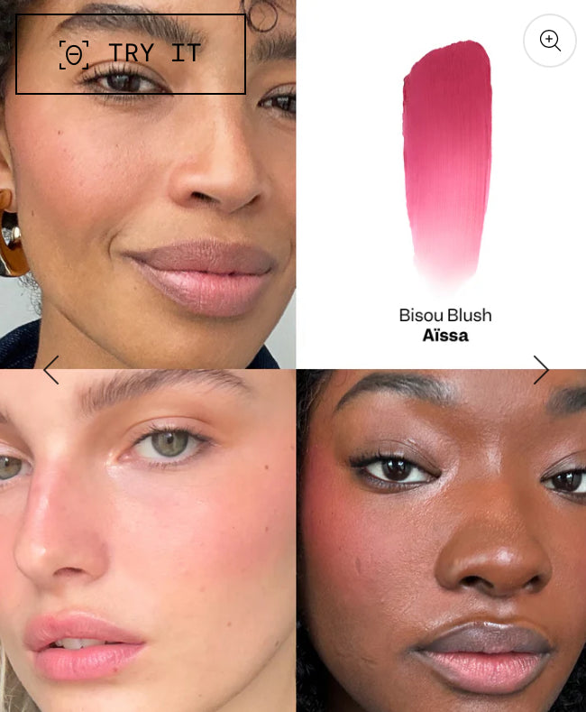 Violette Fr Bisou Blush Matte Cream Blush + Brush