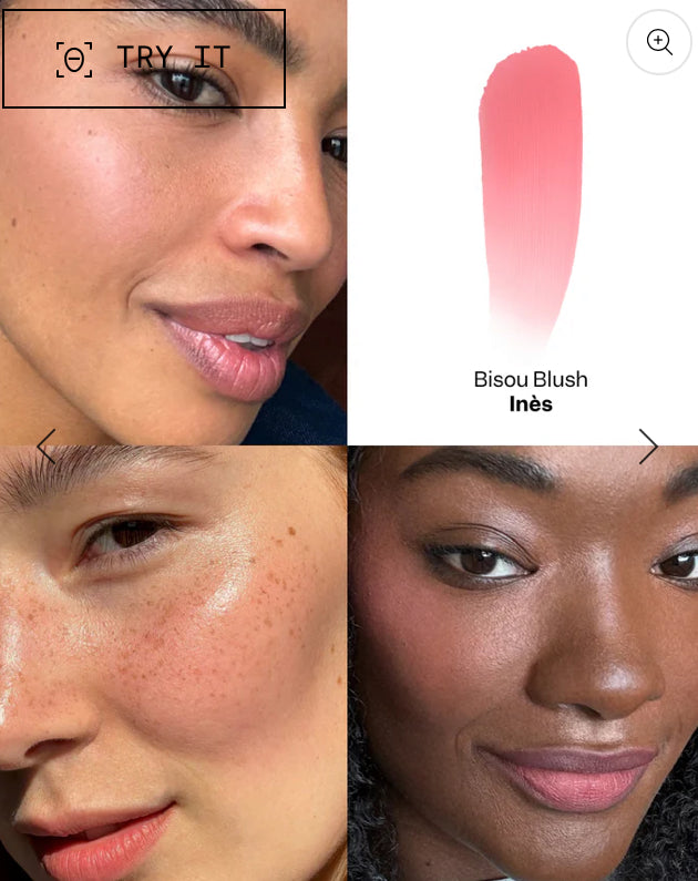 Violette Fr Bisou Blush Matte Cream Blush + Brush