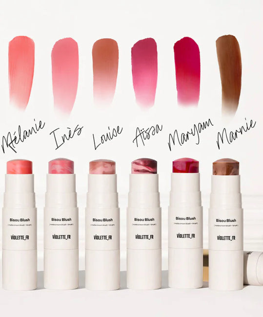 Violette Fr Bisou Blush Matte Cream Blush + Brush