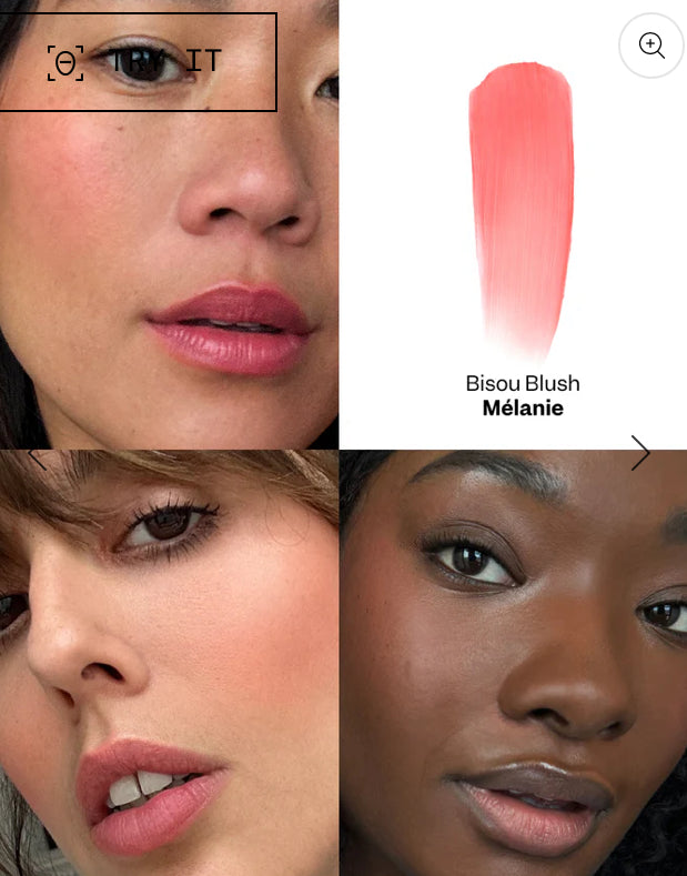 Violette Fr Bisou Blush Matte Cream Blush + Brush