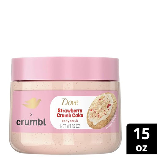 Dove X Crumbl Body Scrub Strawberry Crumb Cake 🍓