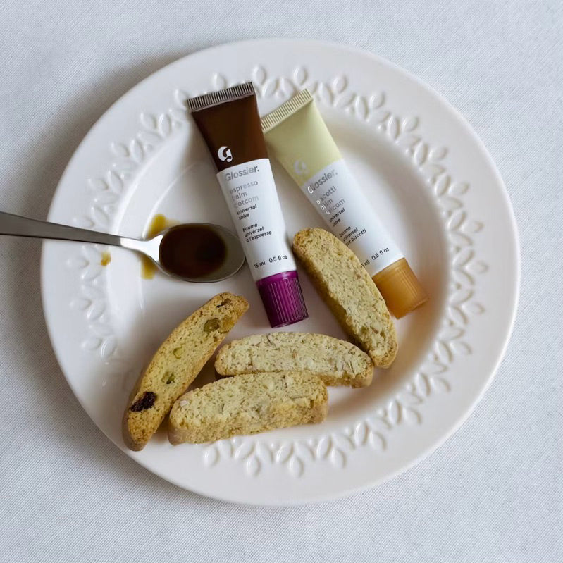 Glossier Limited Edition Biscotti And Espresso Balm Dotcom Duo