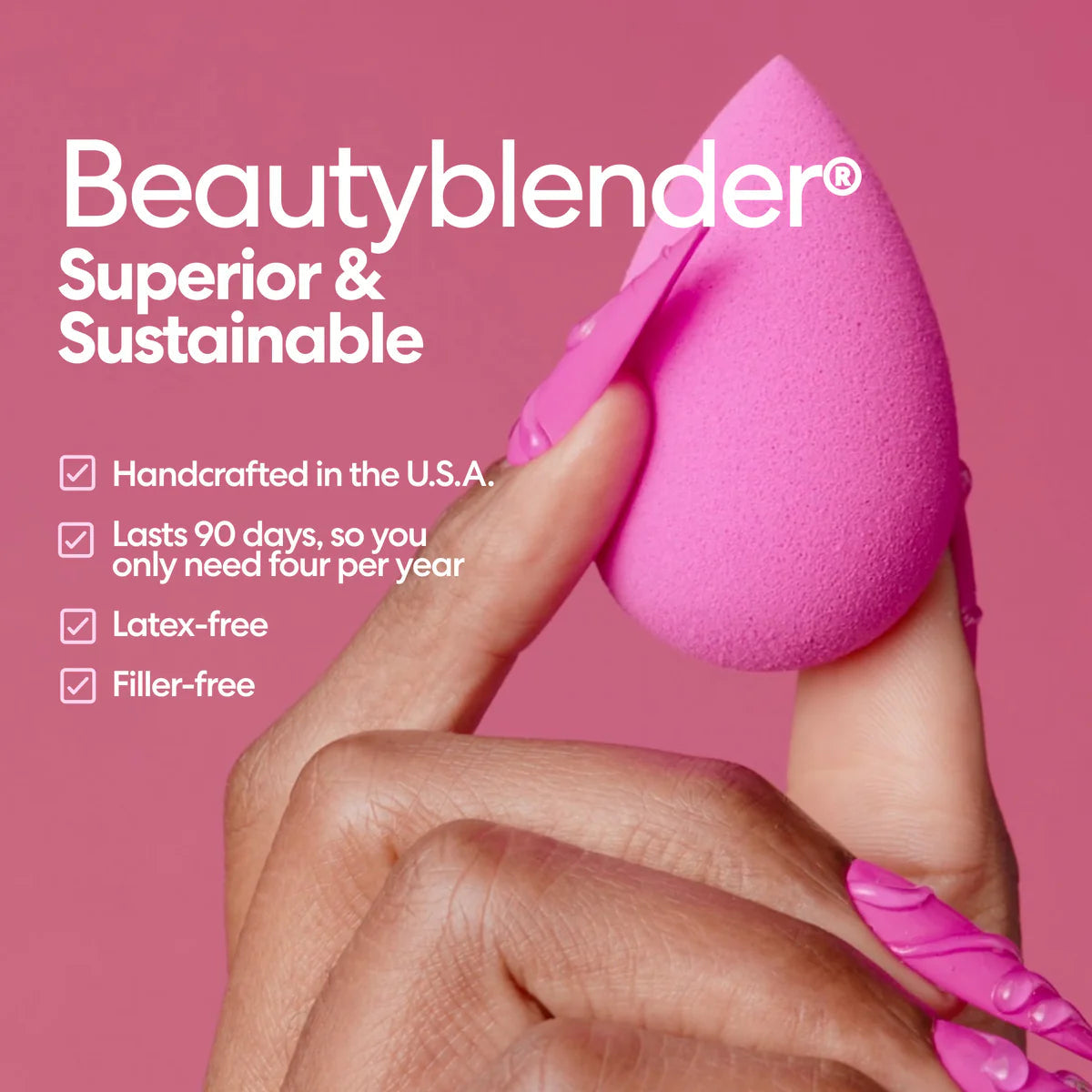 Beautyblender® Original Makeup Sponge in Pink